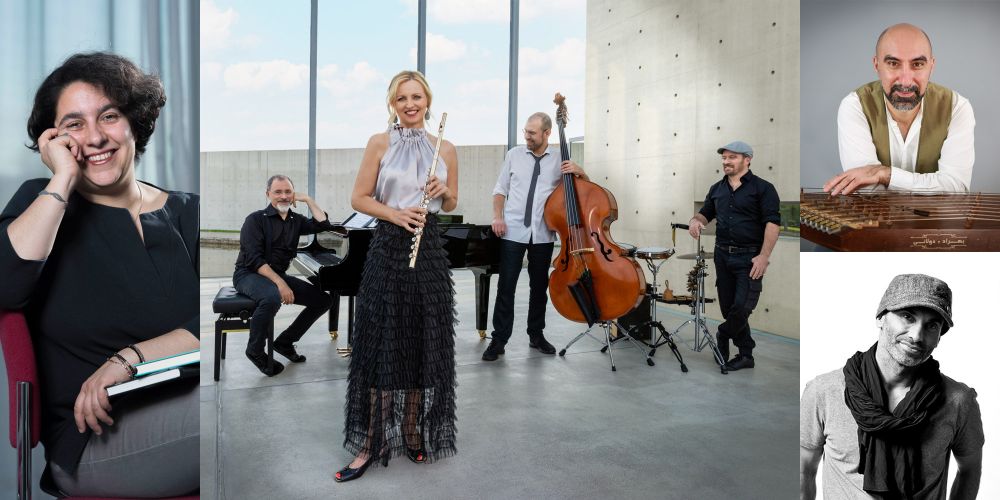 Fotos von Mehrnousch Zaeri-Esfahani, Joker, Kioomars Musayyebi, Maiburg Ensemble