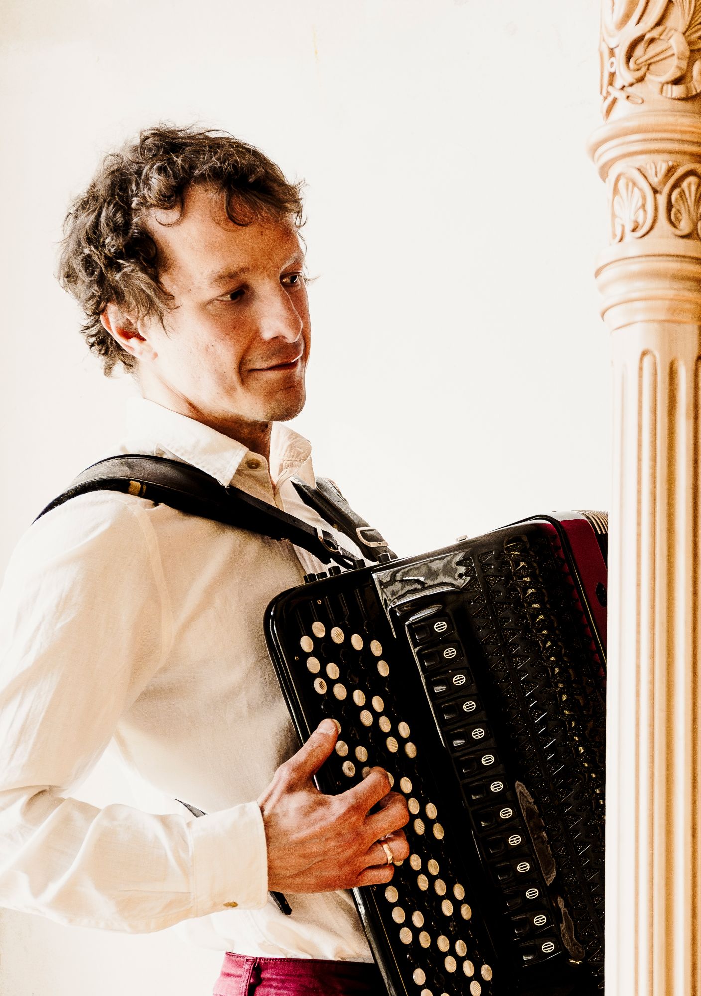 Portrait mit Akkordeon