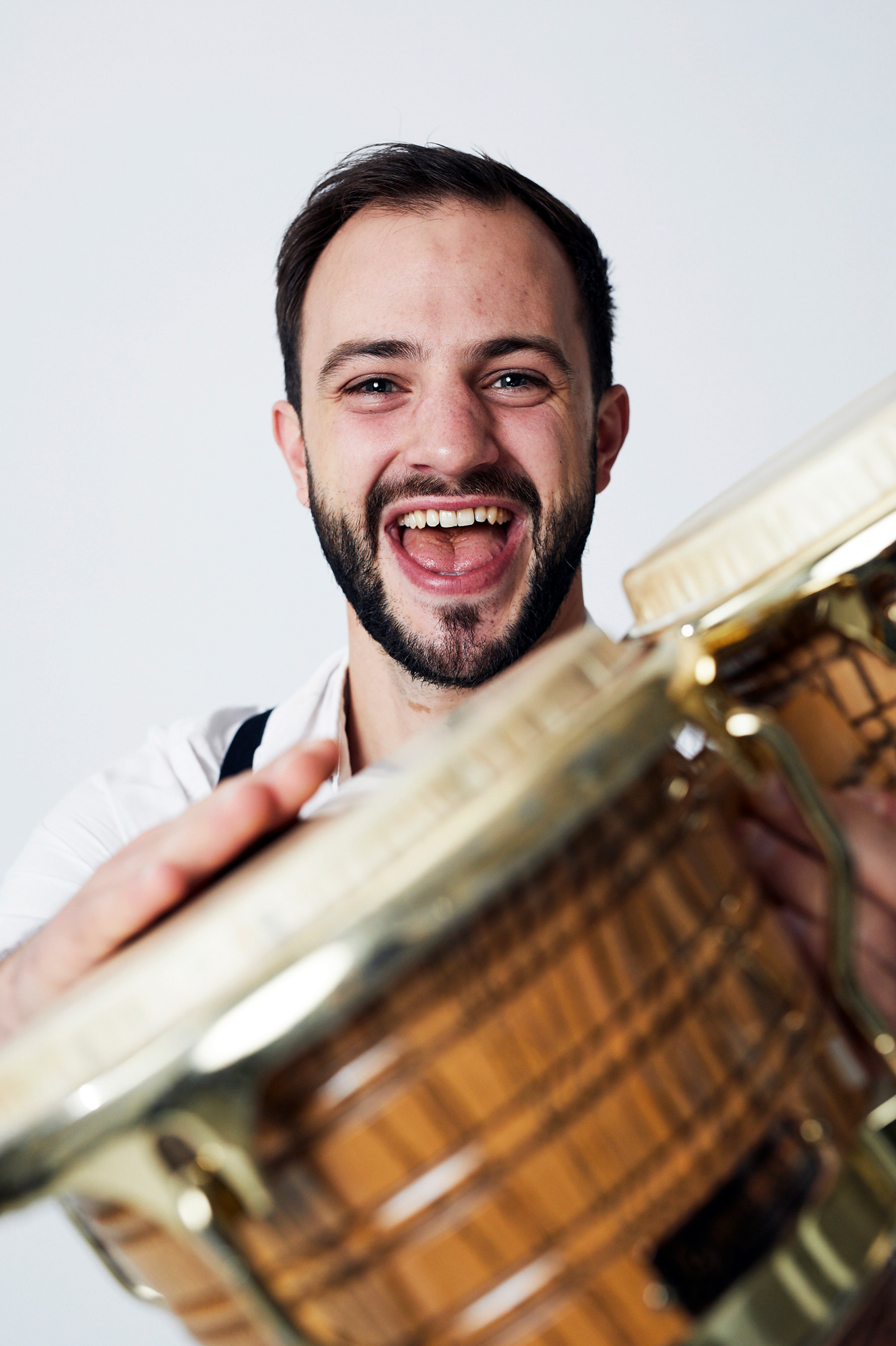 Philipp Kukulis mit Bongos